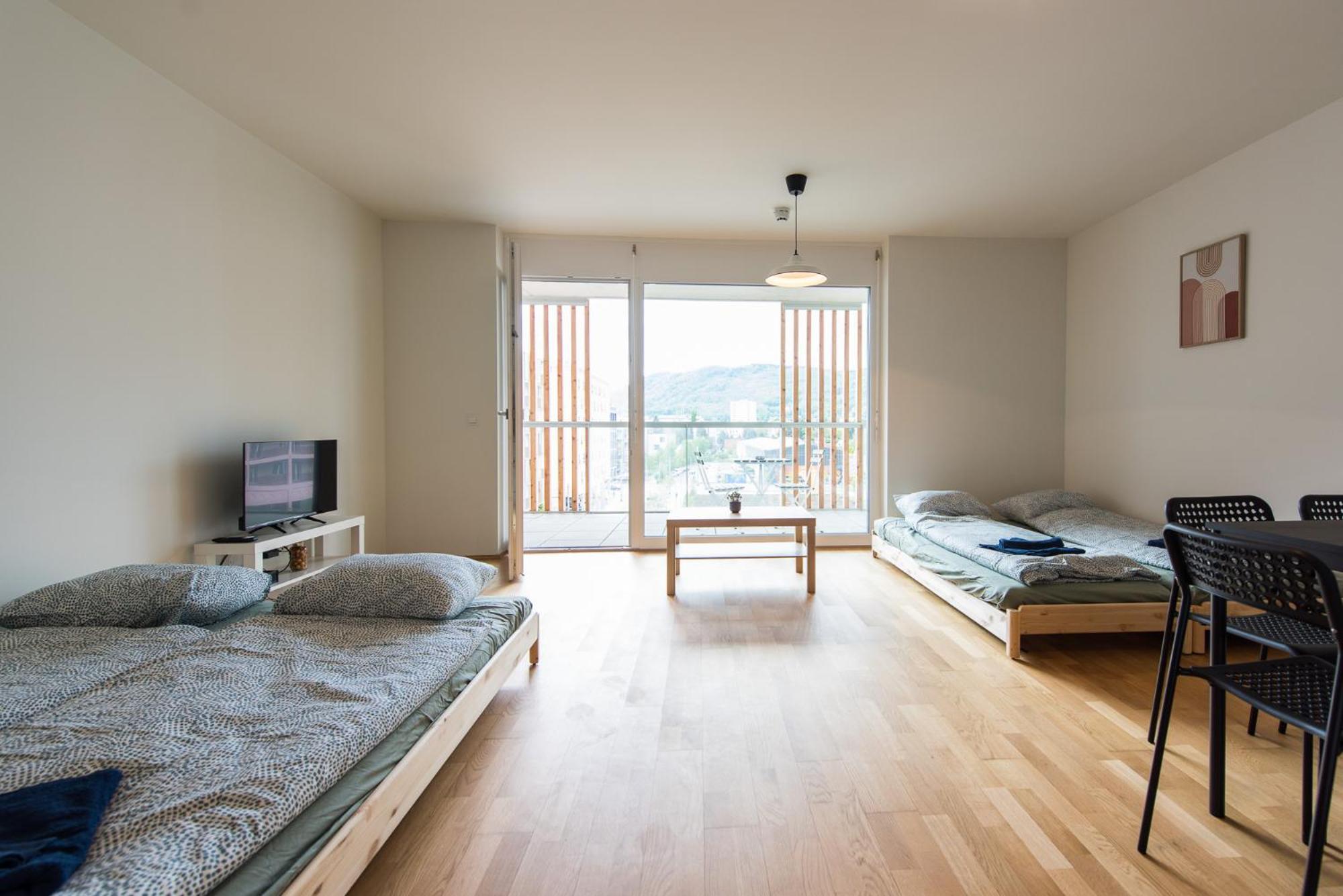 Muzeta Graz - Eco-Friendly Parkview Holiday Apartments In Graz'S Smart City Dış mekan fotoğraf